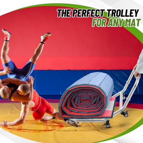 BBTO Gymnastics Cheer Mat Transporter Dolly for Heavy Duty Wrestling Mat Roller Cart by BBTO - Image 4