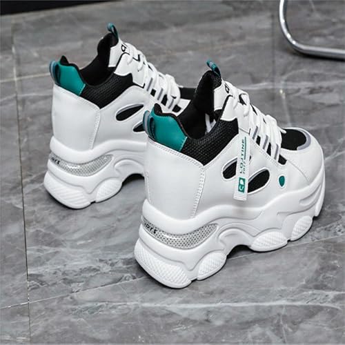 Fashion Chunky Platform Sneakers for Womens Breathable Mesh Comfortable Non-Slip Walking Shoes Outdoor Sport Lace Up Dad Shoes3