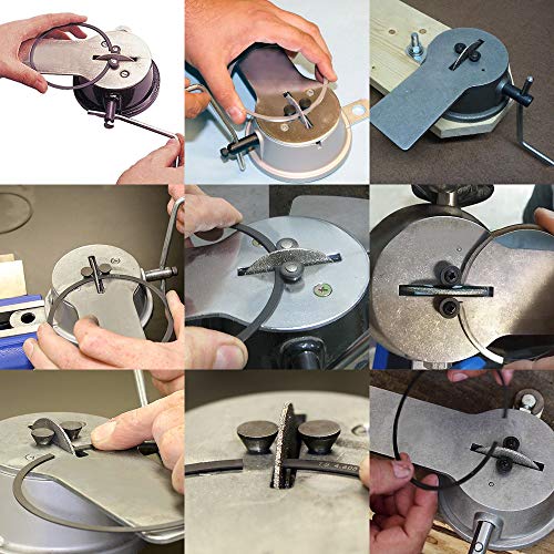 PQY 66785 Manual Piston Ring Filer with 120 Grit Carbide Grinding Wheel