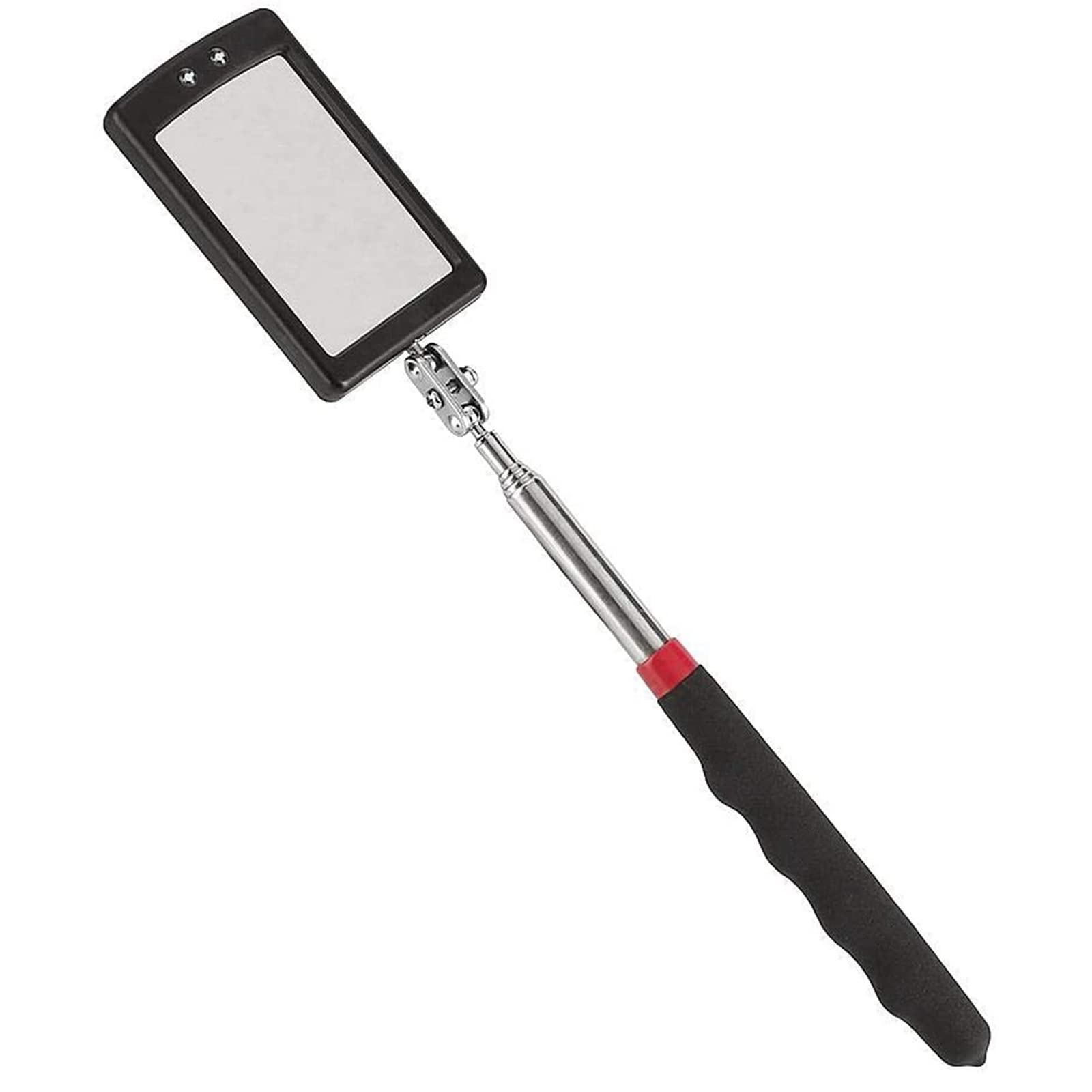 YNIYUJKL Under-Vehicle Inspection Safety Mirror, Portable Foldable Inspection Mirror, With Led Light Design Stainless Steel Telescopic Pole, Suitable For Airport Vehicles, An