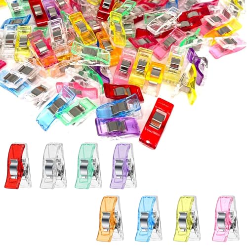 130 PCS Multi-Color Sewing Clips for Fabric - Durable Quilting Tools for Sewing, Knitting, Crochet, Paper & DIY Projects