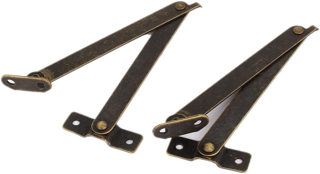 Sourcingmap Cabinet Cupboard Box 193mm x 11mm Rotatable Folding Lid Support Hinge Stay 5PCS - Image 5