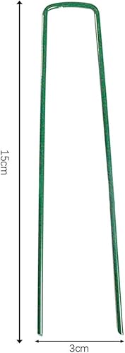 Miniatura 3 de Clavijas de jardín, estacas de suelo, grapas, clavos en forma de U, pasador de uñas para asegurar el paisaje, pasador de uñas, malla de tela para