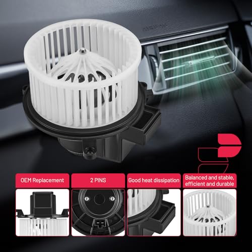 Image of BDFHYK Rear AC Heater Blower Motor Fan 700234 Compatible with Jeep Commander Chrysler Pacifica Town & Country,Compatible with Dodge Grand Caravan Lincoln Navigator,HVAC Blower Motor Assembly PM9367