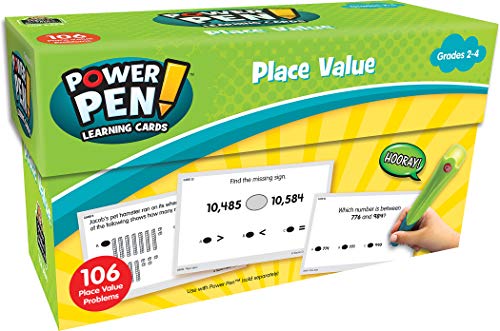 Teacher Created Resources Power Pen Learning Cards: Place Value (6464),2.375 H x 3.5 L x 6.5 W