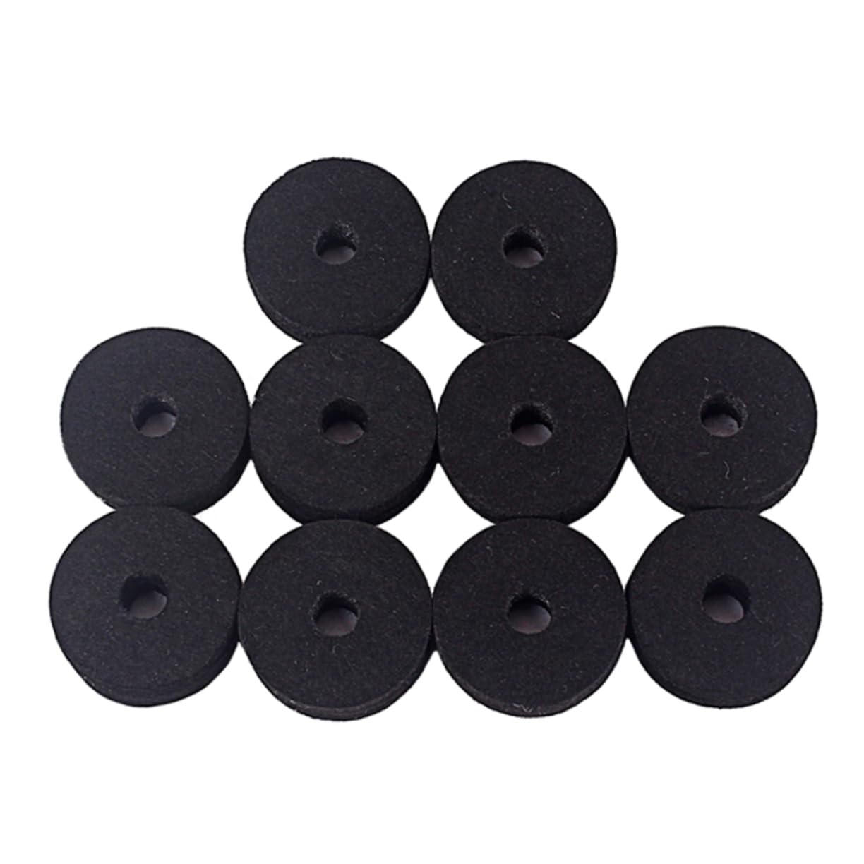 OFFSCH 10pcs Felt Washers for Cymbals Felt Washers for Guitar Strap Buttons Cymbal Stand Felt Washer Button Felt Washers