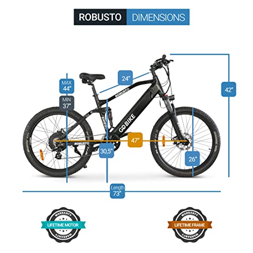 COMFYGO Robusto Electric Bike,Road Motor Ebikes,Electric Bicycle for Adults,Bicicleta Electrica para Adultos,Mountain Bike,750 W 26 * 3" Fat Tire E Bikes,10.4AH Up to 40 Miles Per Charge,26 Mph Ebike - Image 7