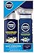 Nivea Men Maximum Hydration Essential Pack - Body Lotion, Body Wash and Shower Loofah Included - Two 16.9 fl oz Bottles