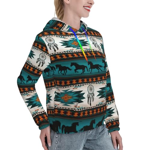 Sweat à capuche imprimé cheval EdWal fini les pulls amples optez pour cette coupe ajustée - 3