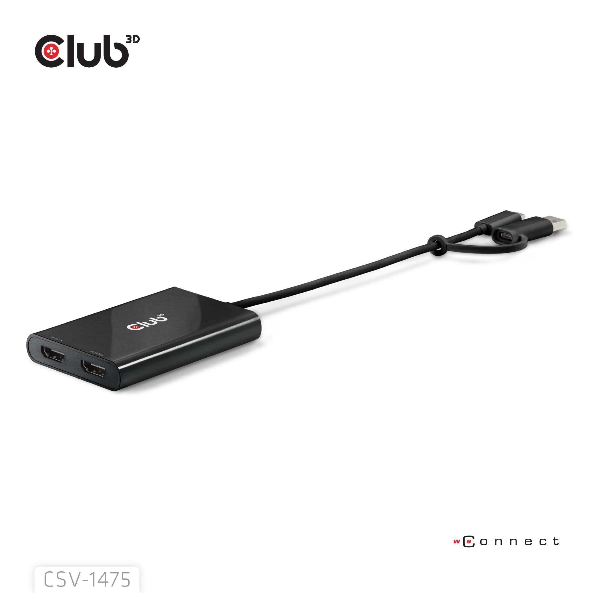 未使用　Club3D USB A to HDMI2.0 4K 60hz Amazon.com: Club 3D USB Type C/A to HDMI Adapter, Dual Monitor 4K