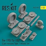 Reskit RS32-0152 - 1/32 - Fw-190/Ta-152 (Late Version) Type 2 Wheels Set