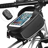 Estable: la bolsa del teléfono se adhiere fácilmente al marco de la bicicleta con velcro y también se puede quitar fácilmente. Con fuertes tiras de velcro, es estable y no se mueve fácilmente durante el ciclismo. La funda se adapta a bicicleta de montaña, bicicleta de carretera, bicicleta de ciudad, etc.