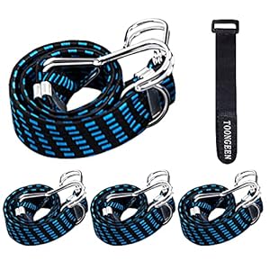 TOONGEEN Spanngummi mit Haken, 4er-Set