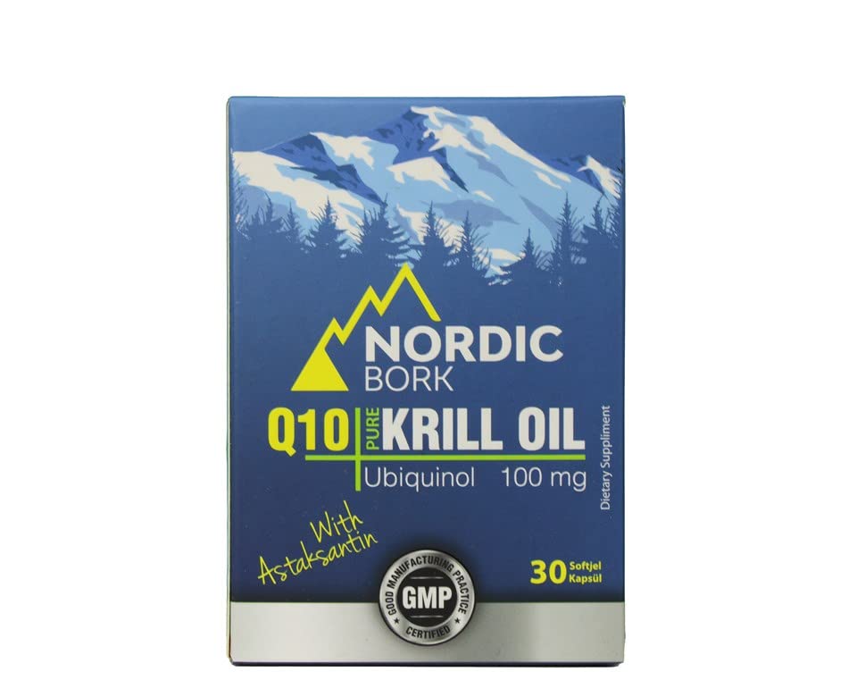 Nordic Bork Pure Krill Oil Krill Yağı & Ubikinol & Astaksantin 30 Yumuşak Kapsül
