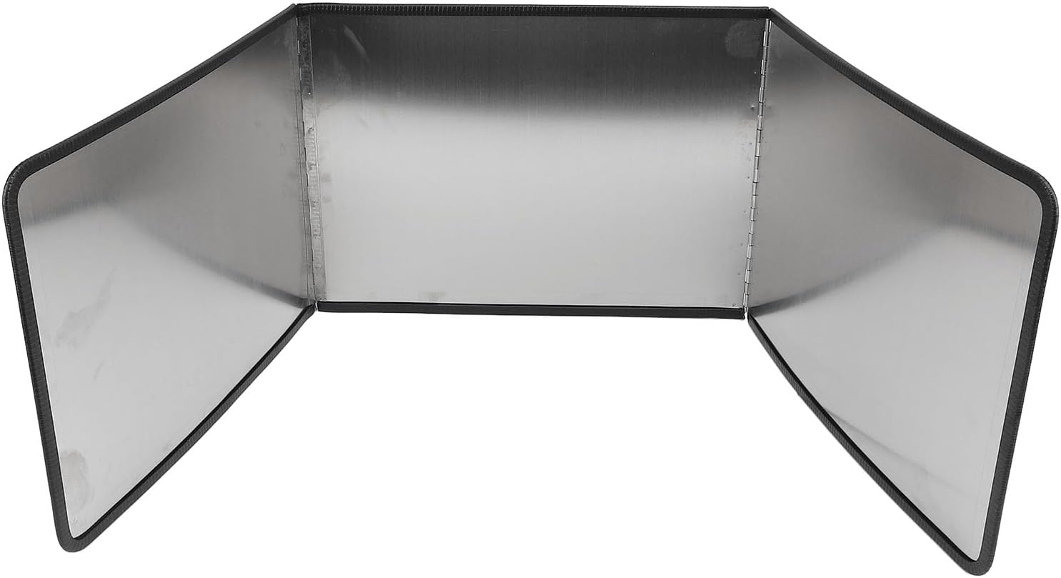 Foldable Stove Splatter Guard, Stainless Steel Grease, 40x40x40cm - Nonstick Cooking Oil Splatter Screen, Space - Saving Kitchen Backsplash Protector (40x40x40cm)