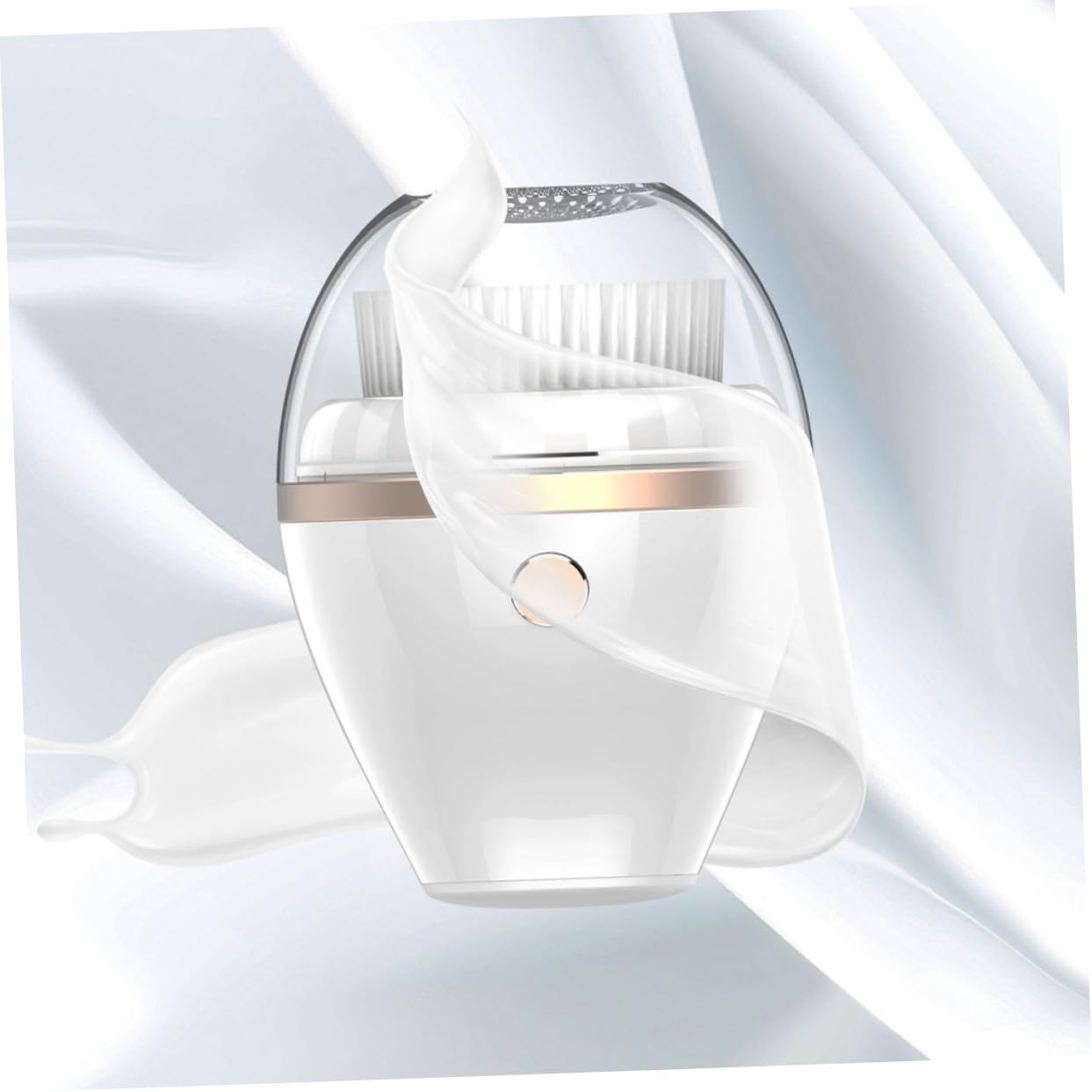 Cepillo Facial Eléctrico Blanco de 300mah Función para Eliminar Puntos Negros y Reducir Obstrucción de Folículos, Material Abs Plástico Electrochapado para Limpieza Profunda