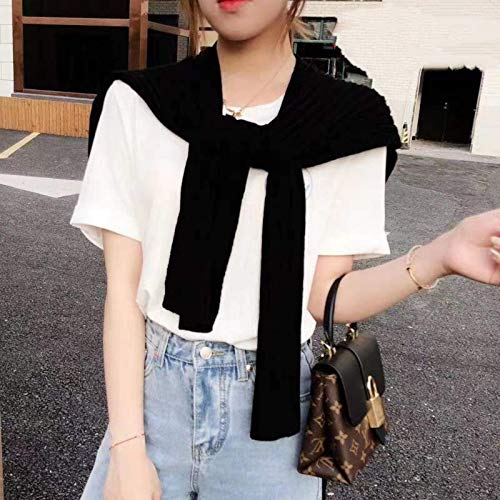 Majurphy Spring Fashion Classic Knitted Shawl Wrap Scarf Detachable Women's Fashionable Poncho Cape #TOP2