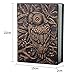 Kennedy Embossed Leather (Faux Leather) Travel Journals Vintage Handcraft Embossed Owl Antique Diary Notebook Daily Weekly Monthly Planner Journal(Copper)