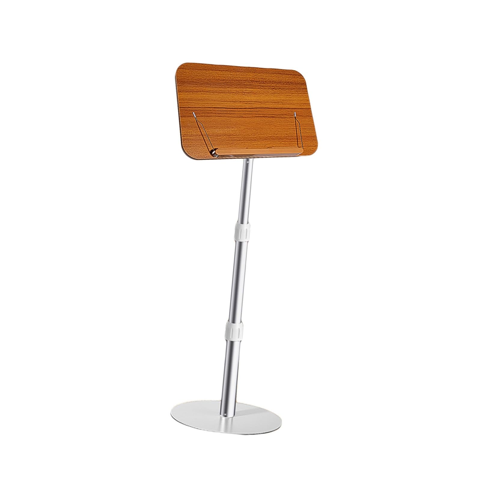 Genérico Estantería y Atril Ajustable de pie con Clips elásticos: Estante versátil para Recetas, Soporte para Libros de Texto y Soporte para portátil (Color 1, Altura 70-142 cm)