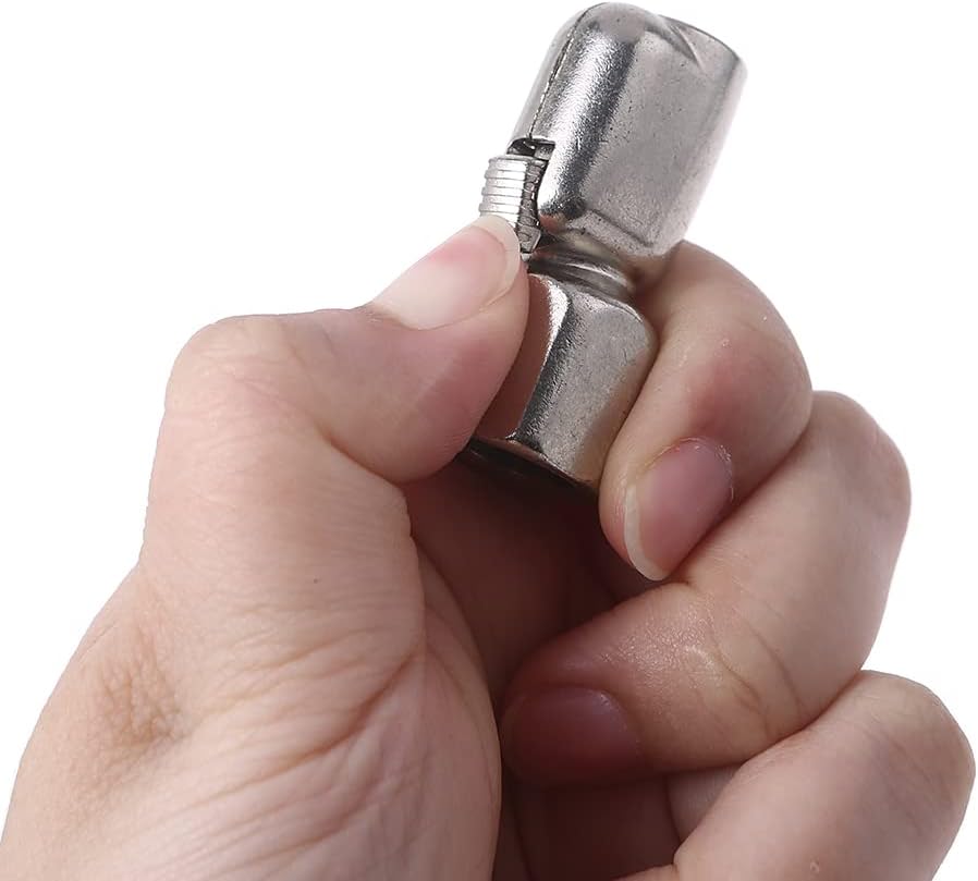 Car Accessories 1/4" F-NPTThread Nozzle Adapter Open End Car Truck Tyre Tire Inflator Val Ve Connector Open Tire Inflator Open Air Chuck Lock On