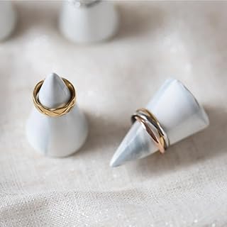 大理石調 マーブル リングスタンド 指輪置き 2個セット インテリア