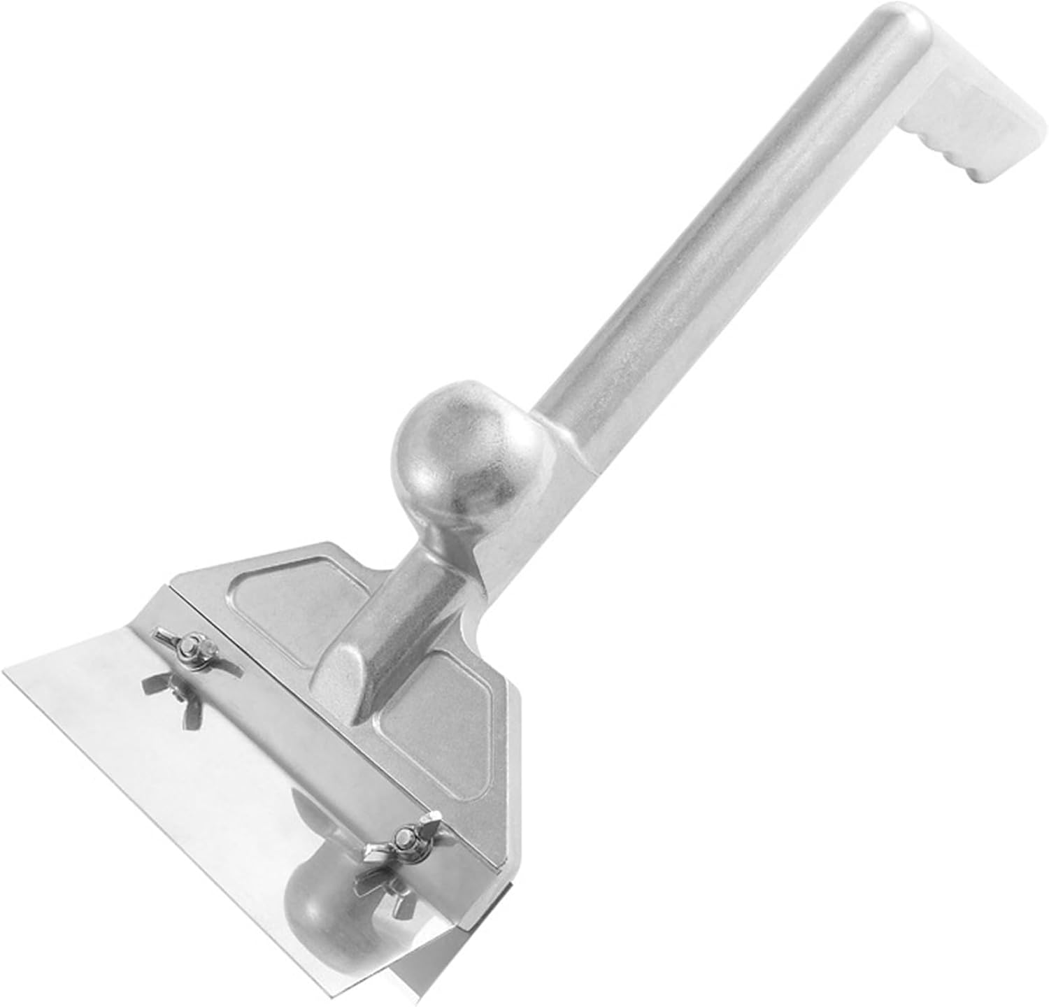 Grill Scraper and Griddle Scraper with Quick-Release Blade Ergonomic Handle for Flat Top Grill Heavy Duty Aluminum Alloy BBQ Tool for Kitchen and Restaurant Use, Griddle, Gri