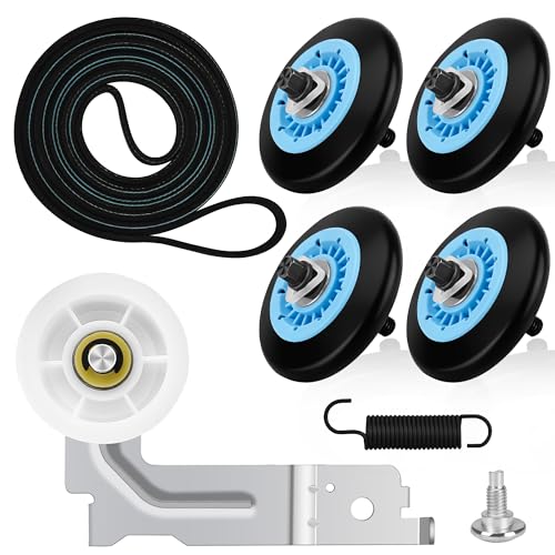 Image of 【UPGRADED】 DC97-16782A Fit for Samsung Dryer Roller Replacement Kit, Iclude DC93-00634A Dryer Idler Pulley, 6602-001655 Dryer Belt | High-Temperature & Wear-Resistant Materials By NISHCON