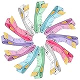 12 Pack Soft Tape Measure for Sewing, 6 Colors (2 Each) 60'/150cm Dual Scale Fabric Measuring Tape, Flexible...