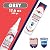 ZippySolve Tile Grout, Repair Kit, 2 Pack Grout Filler, Restore & Renew Tile Joints Line, Fast Drying Tile Grout Paint Squeeze Tube for Bathroom Shower Kitchen Floor Tile, Waterproof (17.6 oz, Grey)