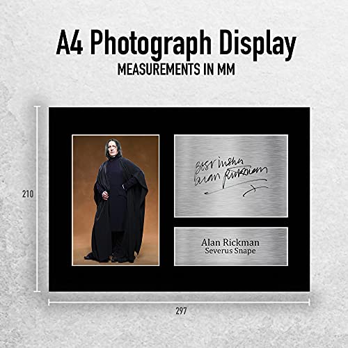 HWC Tradin A4 Alan Rickman Severus Snape Harry Potter Geschenken Afgedrukt Gesigneerde Handtekening Foto Voor Fans Van… - Afbeelding 3