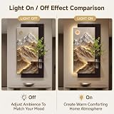 3D‑LED Wall Art Decor, Vertical Sculpture, Sandstone Craft Faux Plant