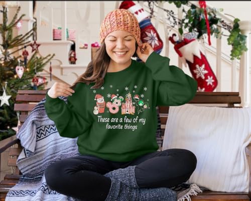 MYHALF Moletom de Natal feminino camisetas de Natal: suéter de gola redonda grande Feliz Natal engra