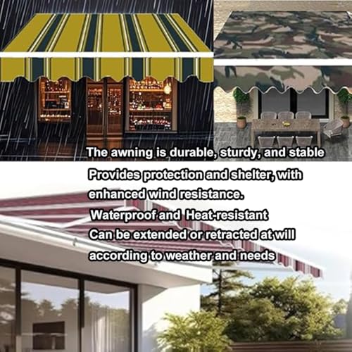 Toldo para patio exterior granate de 13x11 pies impermeable 7