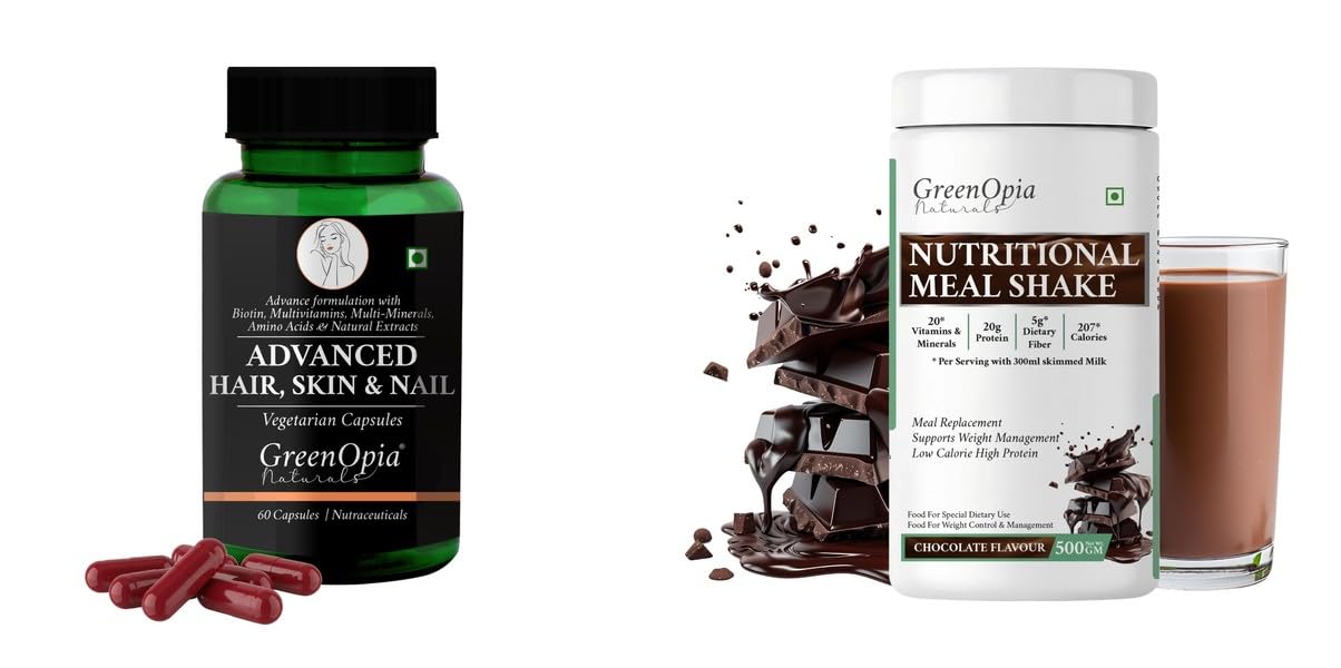 Advanced HSN (Hair, Skin Nails) Nutritional Meal Shake Chocolate Wellness Daily Vitality 60 CAPSULES-image-23