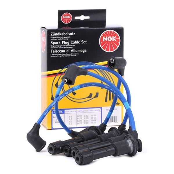 Set Cavi Accensione NGK 7318 - Per VW Golf III/IV, Passat - 5 Linee, Colore Nero