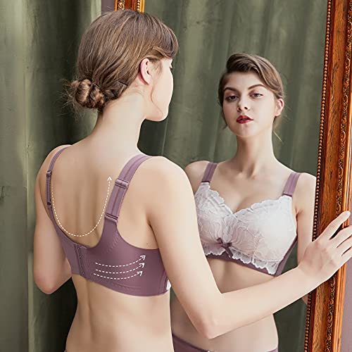 Baetty Bras For Women Wirefree, Wireless Bras For Women, Minimizer Bras For Women, Womens Bras No Wire, Bras For Women No Underwire, Wide Band Bras For Women, Women's Bras Purple 36Dd 36 Dd #TOP2