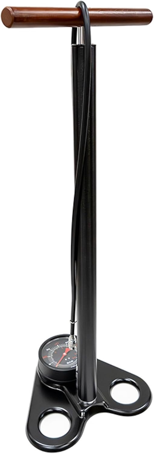 Airsmith TRIFISH Low Pressure Floor Pump, Blackr Compatible Valve, Presta and Schrader Type, Air Pressure Up to 80 psi (5.5 bar)