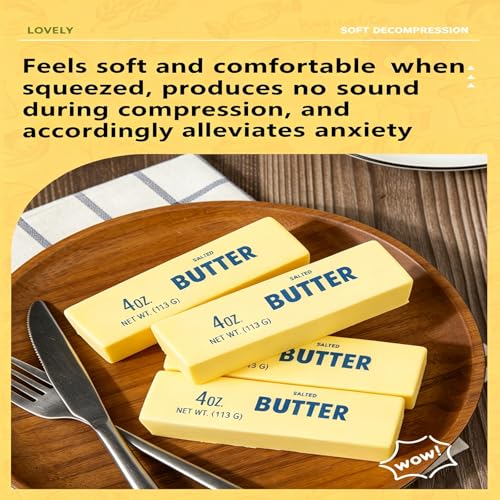 Butter Cheese Modeling Sensory Stress-Relieving Toys, with Soft, squeezable Squishy ice Nice Cube Shapes, Slow Rebound are Suitable for Children and Adults to Relieve Anxiety and Stress — view 4