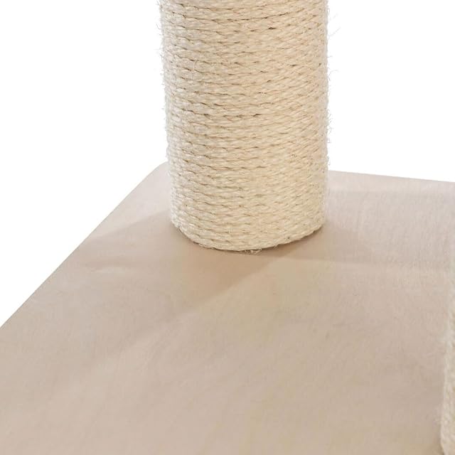Foto 4 de 4 de TRIXIE - Poste Rascador Luan de Sisal, Múltiples Niveles, 129 cm de Altura, Gris