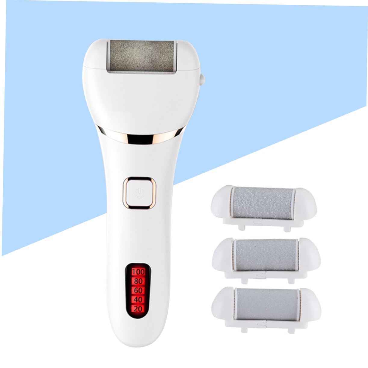 minkissy 1pezzi Elettrica Per Piedi Rimozione Calli Piedi Esfoliante Per Pedicure Testine Extra Ricaricabile Via Usb Adatto Per Uso Domestico e Professionale