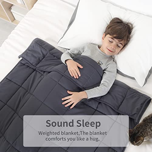 Pretty Night SHH-WB-DARKGREY41*60*7-07 Weighted Blanket 7Lbs Twin Size Dark Grey 41 Inchx60 Inch Weighted Blankets Heavy Blanket Are Comfortable And Cozy thumb #2