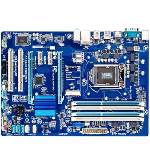 Carte mère Fit for GIGABYTE GA-Z77P-D3 Carte mère de Bureau Z77 Socket LGA 1155 I3 I5 I7 DDR3 32G...