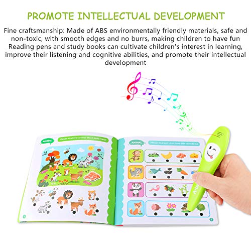 Wior Electronic Reading Pen With Learning Book, Kids Learning Books With Reading Pen, Child Early Education Intelligent Books Interactive Toys Multifunctional Reading Games For Kids Boys Girls #TOP3