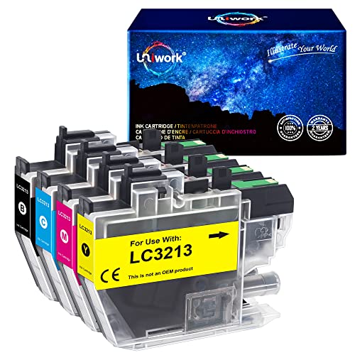 Jagute LC3211 LC3213 Cartucce D'inchiostro Compatibili Con Cartucce Brother LC 3213 Per Brother MFC-J491DW Cartucce MFC-J497DW DCP-J572DW MFC-J895DW MFC -J890DW DCP-J772DW J774DW (10-Pack, 4B/2C/2M/2Y - Foto 8