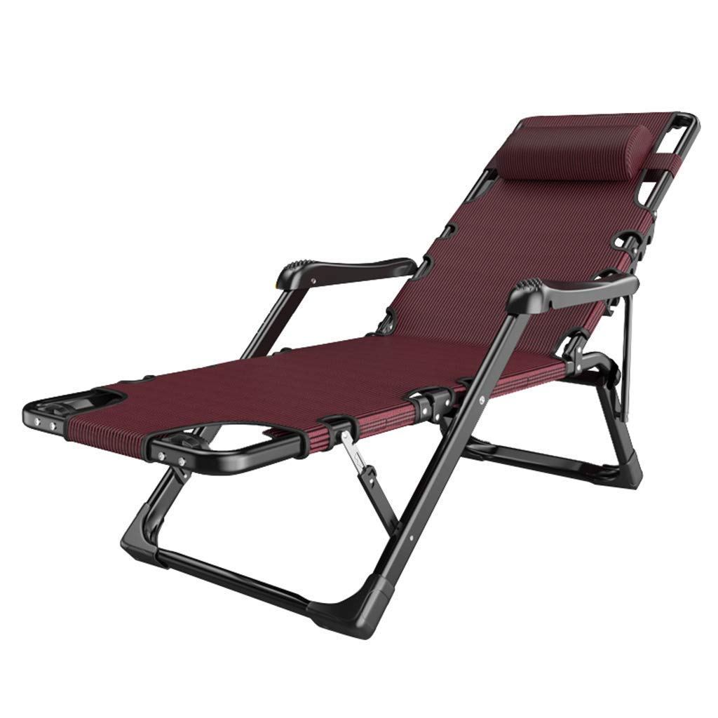 Chaise longue inclinable et pliante avec repose-pieds et porte-gobelet pour balcon