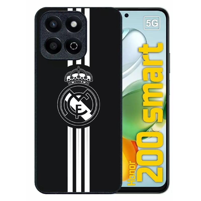 Générique Coque pour Honor 200 Smart - Madrid Foot Liga Espagne - Silicone - Noir