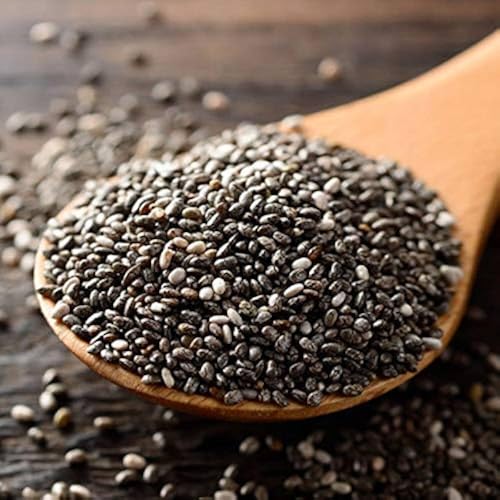 Image of Earthy Eats Chia Seeds - Seeds for Eating | Seeds for Weight Management | Rich in Calcium, Protein & Fibre (Jar Pack) (1kg)