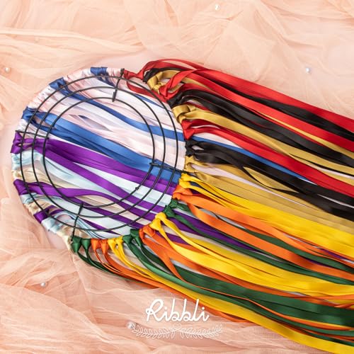 Ribbli Double Faced Purple Satin Ribbon,3/8” x Continuous 25 Yards,Use for Bows Bouquet,Gift Wrapping,Floral Arrangement - Thumbnail 5