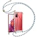 Produktbild YIRSUR Handykette Handyhülle für Samsung Galaxy S20 FE/S20 FE 5G Hülle mit Kordel zum Umhängen Necklace Hülle mit Band Schutzhülle Transparent Silikon Acryl Case für Galaxy S20 FE 5G (Blue)