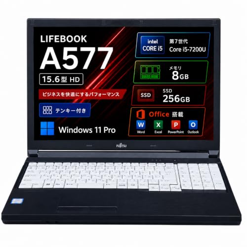 Amazon.co.jp: 【整備済み品】ノートパソコン 富士通 LIFEBOOK A577